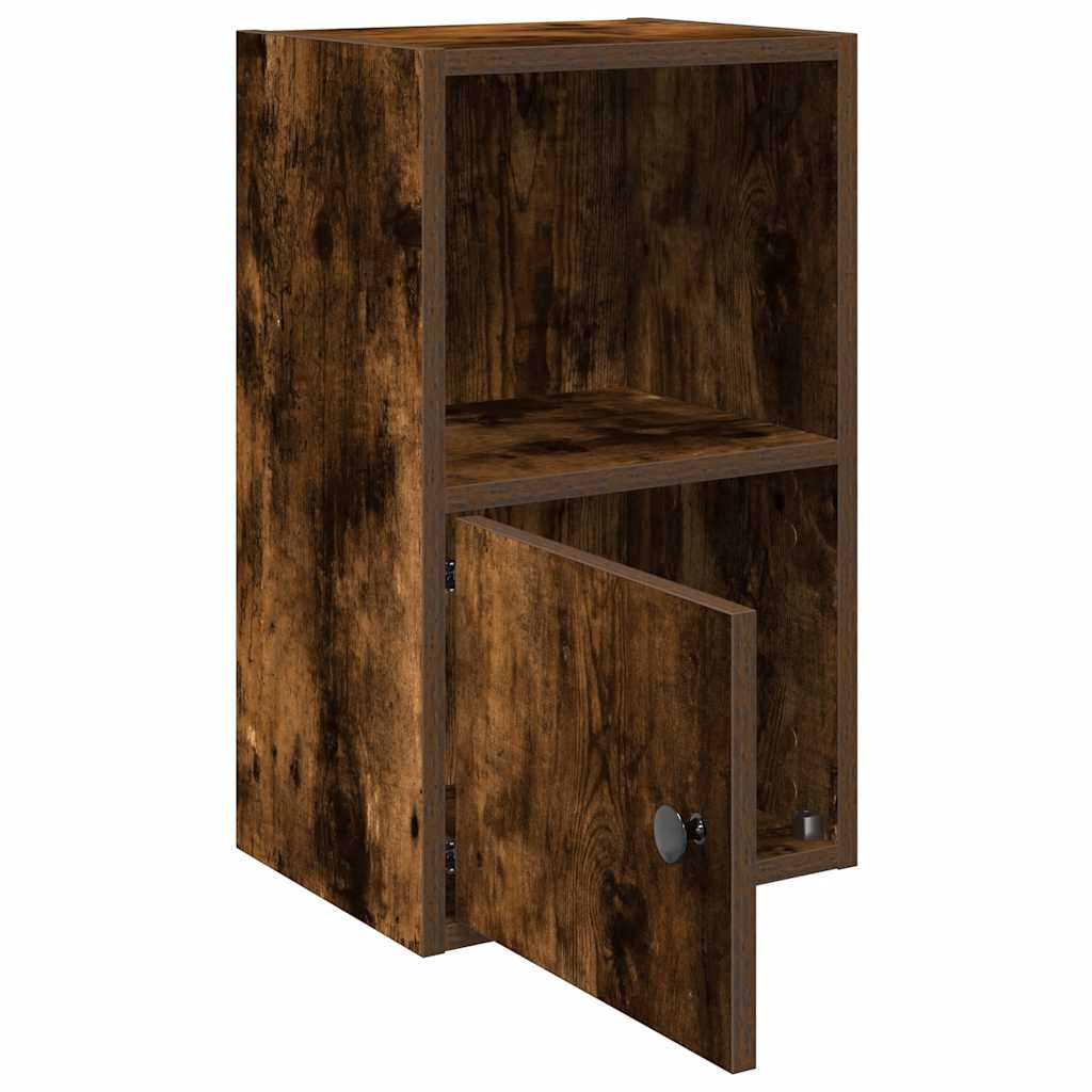 Βιβλιοθήκη Καπνιστή Δρυς 31x24x52 εκ. από Επεξεργασμένο Ξύλο