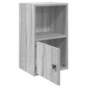 Βιβλιοθήκη Γκρι Sonoma 31x24x52 εκ. από Επεξεργ. Ξύλο