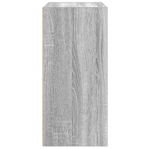 Βιβλιοθήκη Γκρι Sonoma 31x24x52 εκ. από Επεξεργ. Ξύλο
