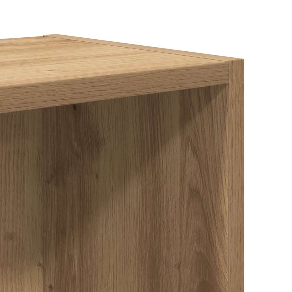 Βιβλιοθήκη Αρτισιανή Δρυς 31x24x52 εκ. Επεξ. Ξύλο - Pakobazaar