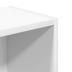 Βιβλιοθήκη Λευκή 31x24x77 εκ. από Επεξεργασμένο Ξύλο