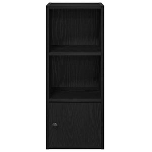 Βιβλιοθήκη Μαύρη Δρυς 31x24x77 cm Κατασκευασμένο ξύλο - Pakobazaar