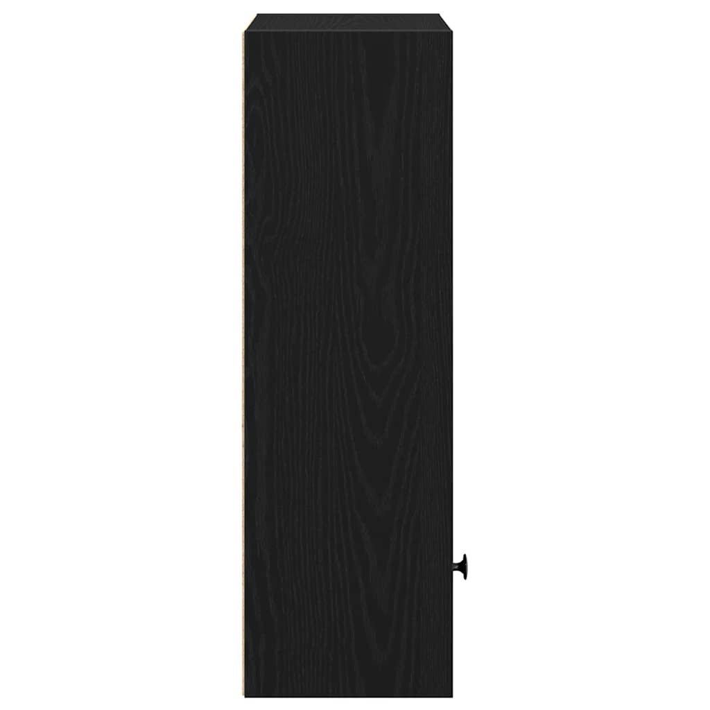 Βιβλιοθήκη Μαύρη Δρυς 31x24x77 cm Κατασκευασμένο ξύλο - Pakobazaar