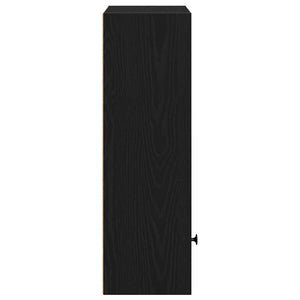 Βιβλιοθήκη Μαύρη Δρυς 31x24x77 cm Κατασκευασμένο ξύλο - Pakobazaar