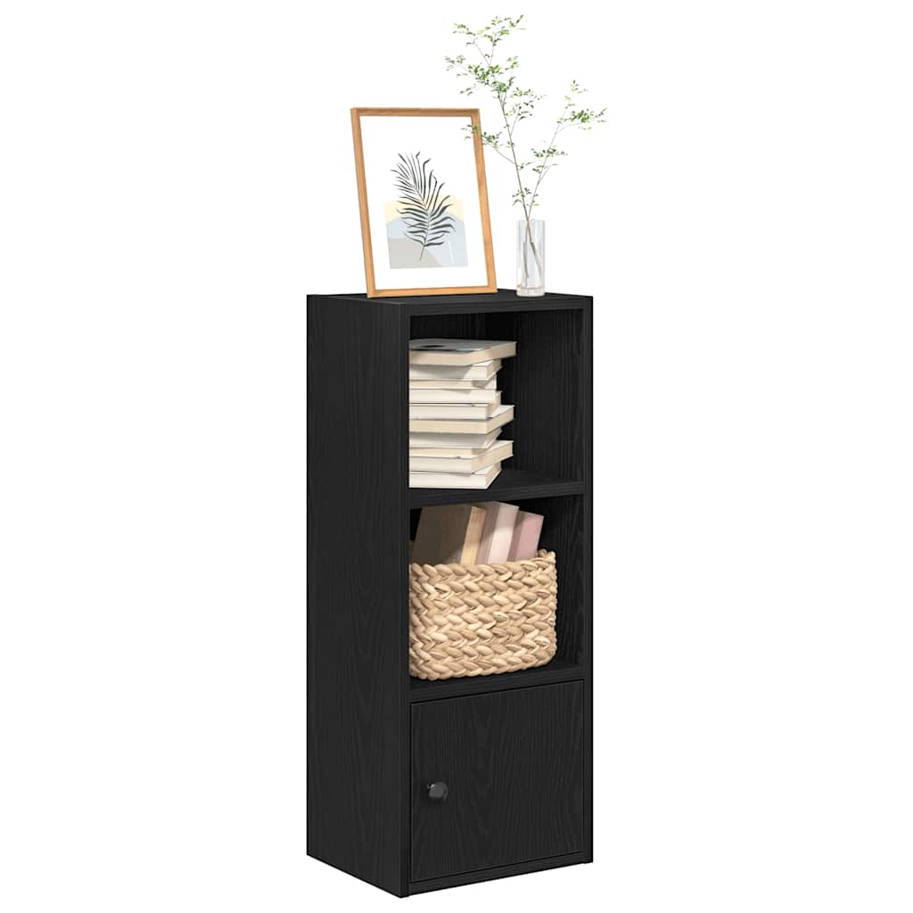 Βιβλιοθήκη Μαύρη Δρυς 31x24x77 cm Κατασκευασμένο ξύλο - Pakobazaar