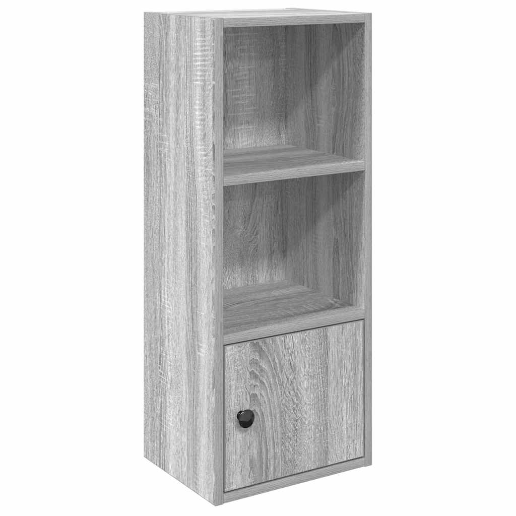 Βιβλιοθήκη Γκρι Sonoma 31x24x77 εκ. από Επεξεργ. Ξύλο - Pakobazaar