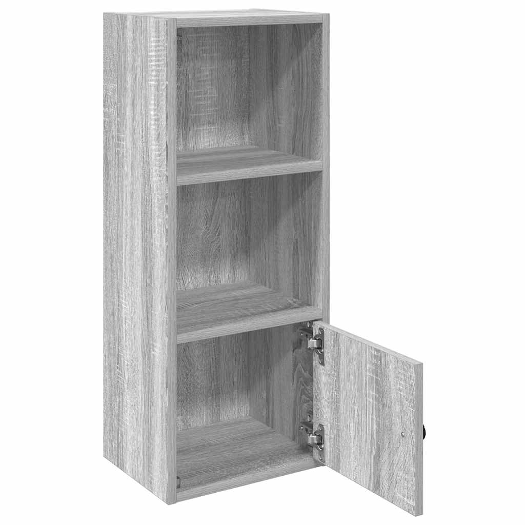 Βιβλιοθήκη Γκρι Sonoma 31x24x77 εκ. από Επεξεργ. Ξύλο - Pakobazaar