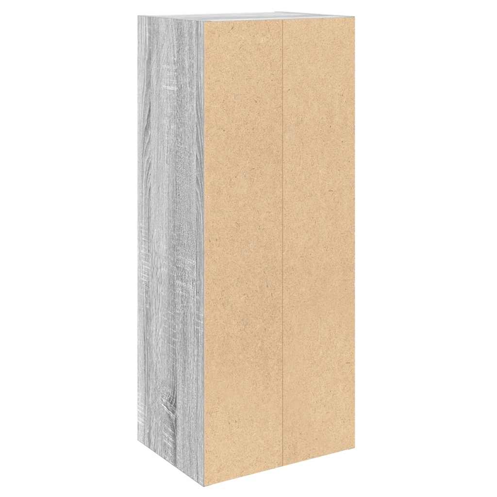 Βιβλιοθήκη Γκρι Sonoma 31x24x77 εκ. από Επεξεργ. Ξύλο - Pakobazaar