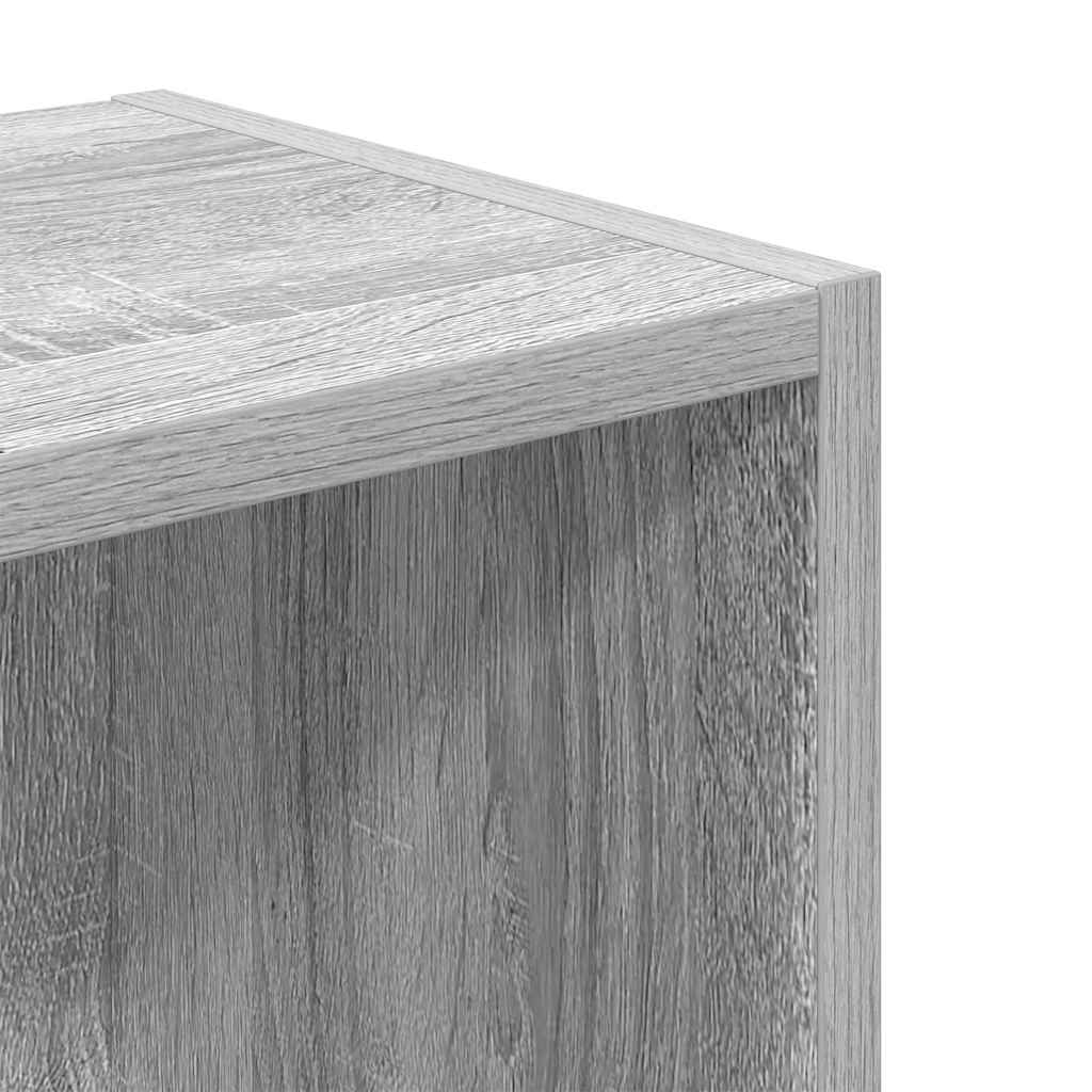 Βιβλιοθήκη Γκρι Sonoma 31x24x77 εκ. από Επεξεργ. Ξύλο - Pakobazaar