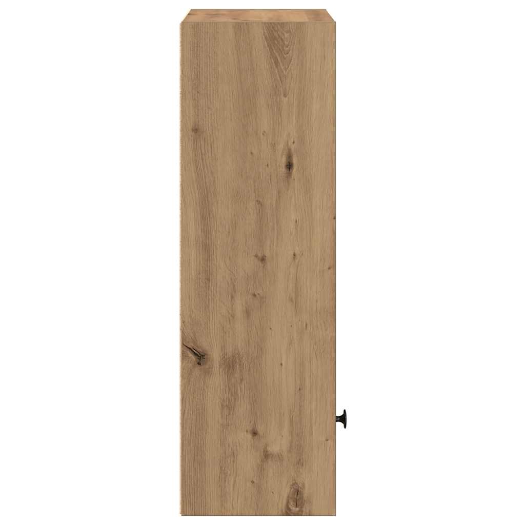 Βιβλιοθήκη Αρτισιανή Δρυς 31x24x77 εκ. Επεξ. Ξύλο