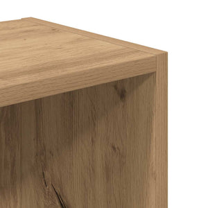 Βιβλιοθήκη Αρτισιανή Δρυς 31x24x77 εκ. Επεξ. Ξύλο