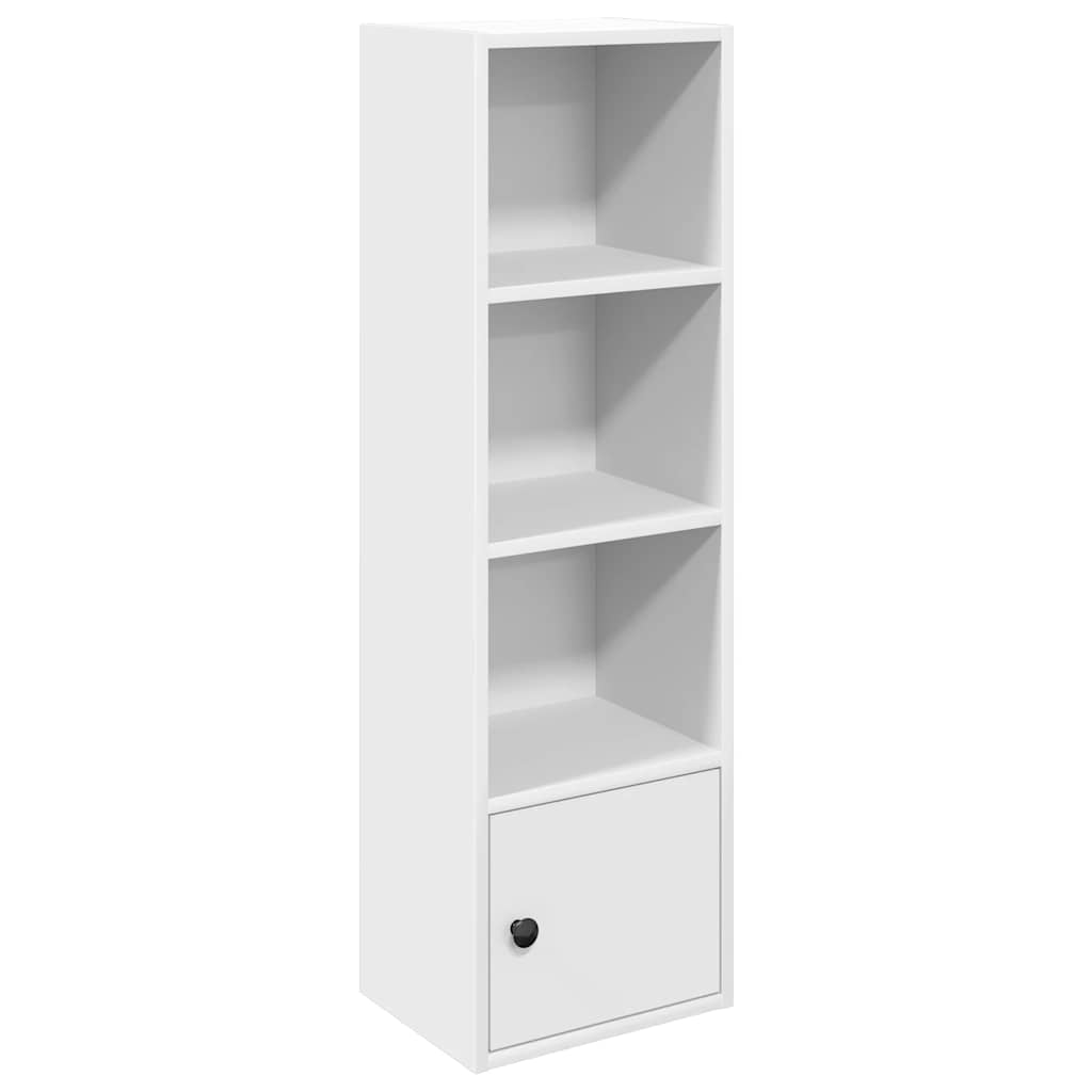 Βιβλιοθήκη Λευκό 31x24x102 cm Ξύλο μηχανικής κατασκευής - Pakobazaar