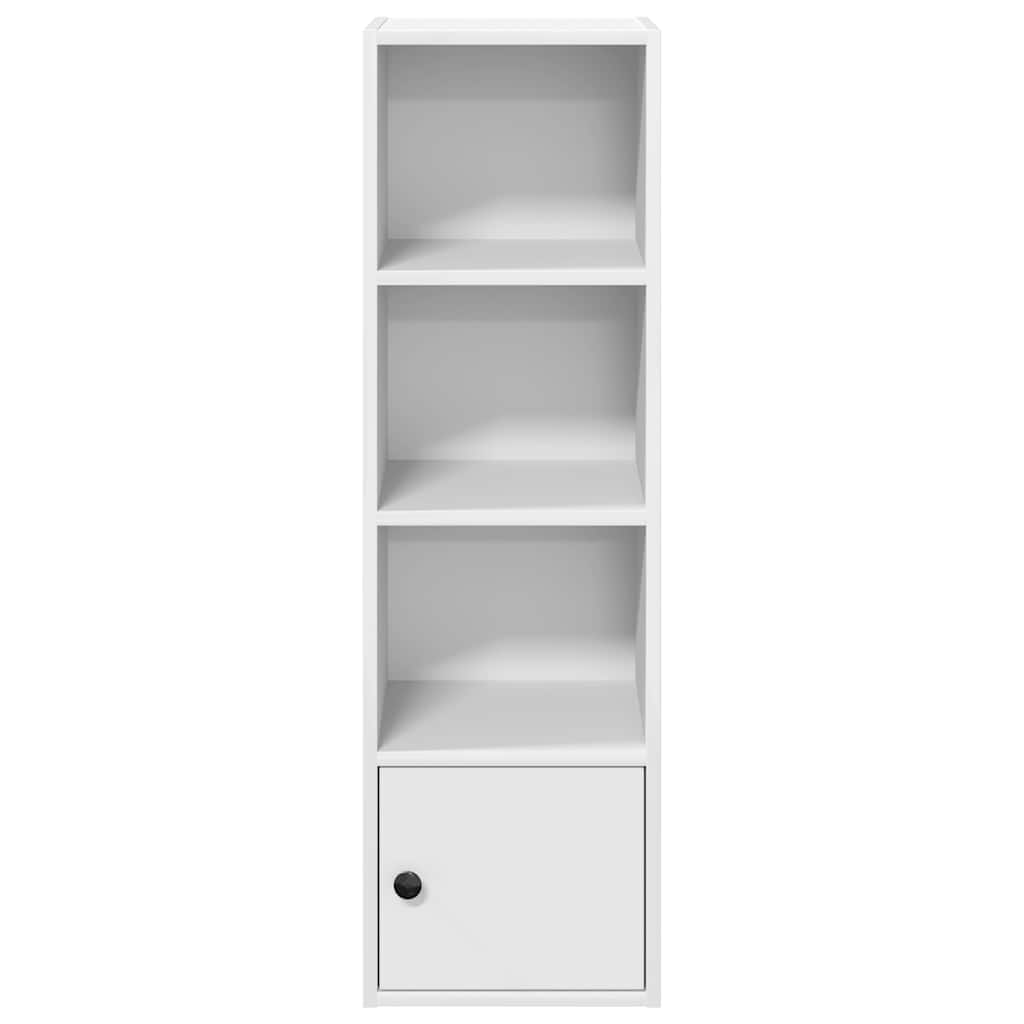 Βιβλιοθήκη Λευκό 31x24x102 cm Ξύλο μηχανικής κατασκευής - Pakobazaar