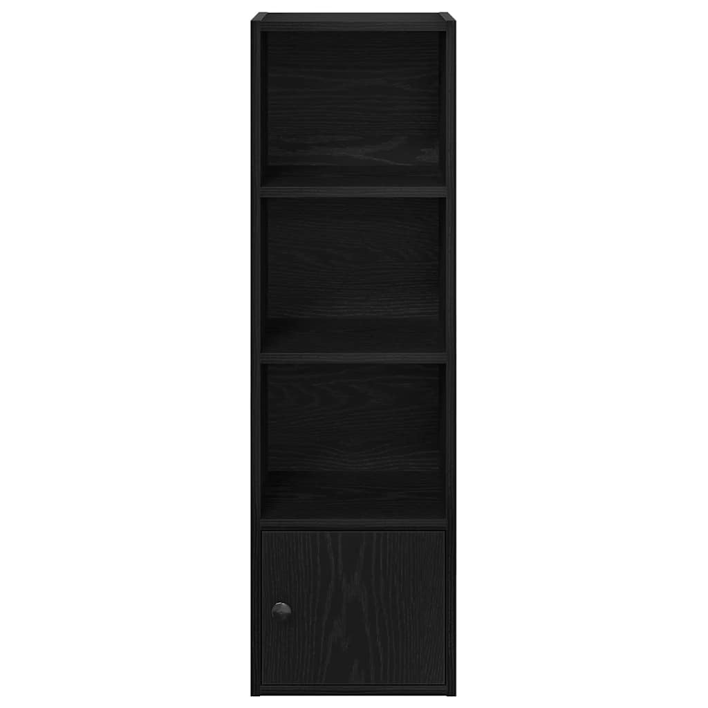 Βιβλιοθήκη Μαύρη Δρυς 31x24x102 εκ. Κατασκευασμένο ξύλο