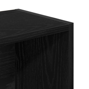 Βιβλιοθήκη Μαύρη Δρυς 31x24x102 εκ. Κατασκευασμένο ξύλο