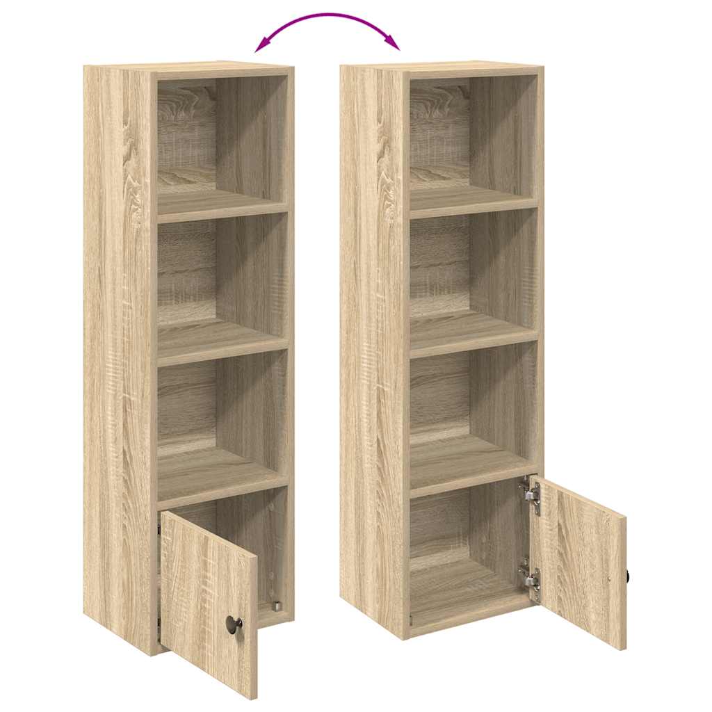 Βιβλιοθήκη Sonoma Δρυς 31x24x102 εκ. από Επεξεργασμένο Ξύλο - Pakobazaar