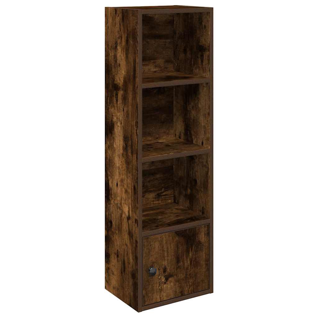 Βιβλιοθήκη Καπνιστή Δρυς 31x24x102 εκ. από Επεξεργασμένο Ξύλο