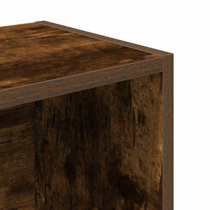 Βιβλιοθήκη Καπνιστή Δρυς 31x24x102 εκ. από Επεξεργασμένο Ξύλο