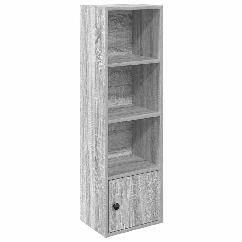 Βιβλιοθήκη Γκρι Sonoma 31x24x102 εκ. από Επεξεργασμένο Ξύλο