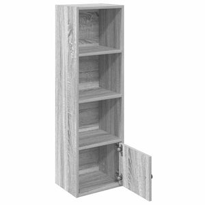 Βιβλιοθήκη Γκρι Sonoma 31x24x102 εκ. από Επεξεργασμένο Ξύλο