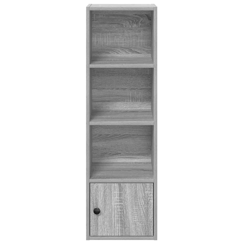 Βιβλιοθήκη Γκρι Sonoma 31x24x102 εκ. από Επεξεργασμένο Ξύλο