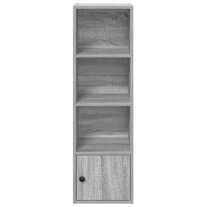 Βιβλιοθήκη Γκρι Sonoma 31x24x102 εκ. από Επεξεργασμένο Ξύλο