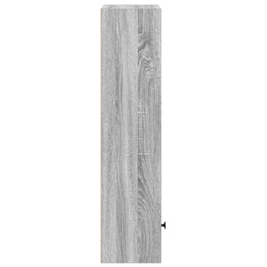Βιβλιοθήκη Γκρι Sonoma 31x24x102 εκ. από Επεξεργασμένο Ξύλο