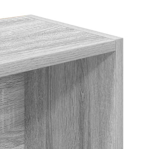 Βιβλιοθήκη Γκρι Sonoma 31x24x102 εκ. από Επεξεργασμένο Ξύλο