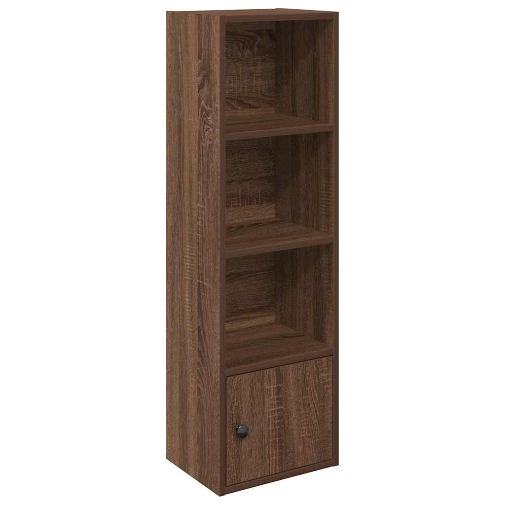 Βιβλιοθήκη Καφέ Δρυς 31x24x102 εκ. από Επεξεργασμένο Ξύλο