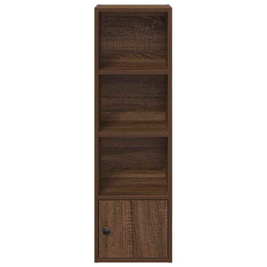 Βιβλιοθήκη Καφέ Δρυς 31x24x102 εκ. από Επεξεργασμένο Ξύλο
