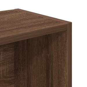 Βιβλιοθήκη Καφέ Δρυς 31x24x102 εκ. από Επεξεργασμένο Ξύλο