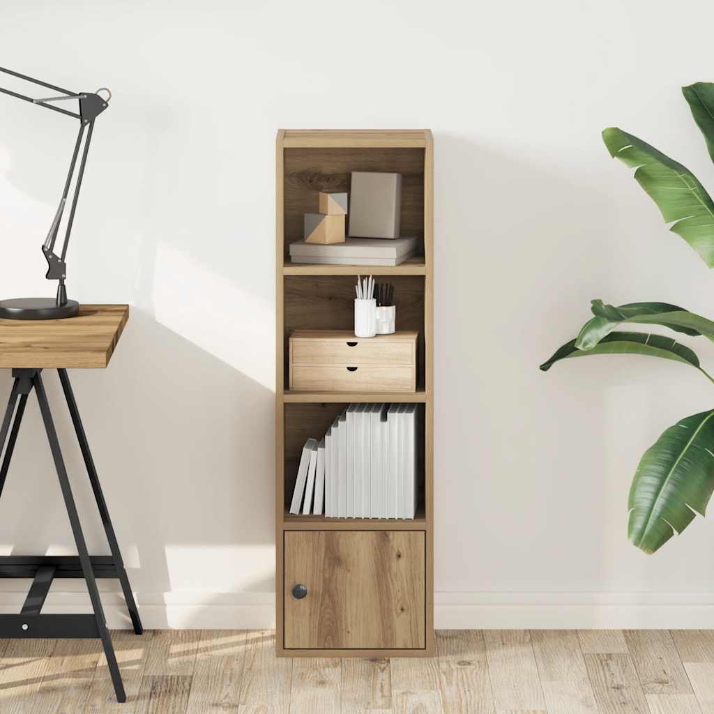 Βιβλιοθήκη Αρτισιανή Δρυς 31x24x102 εκ. Επεξ. Ξύλο