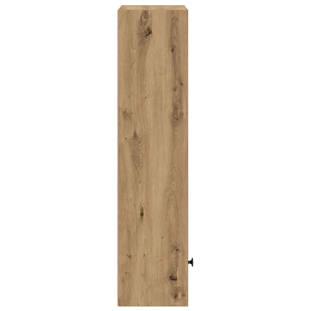 Βιβλιοθήκη Αρτισιανή Δρυς 31x24x102 εκ. Επεξ. Ξύλο