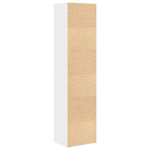 Βιβλιοθήκη Λευκή 31x24x127 εκ. από Επεξεργασμένο Ξύλο - Pakobazaar