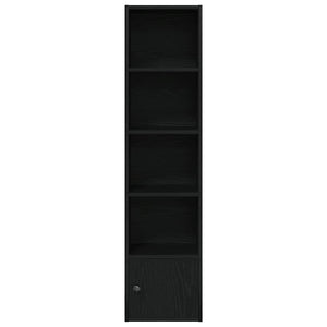 Βιβλιοθήκη Μαύρη Δρυς 31x24x127 εκ. Κατασκευασμένο ξύλο - Pakobazaar