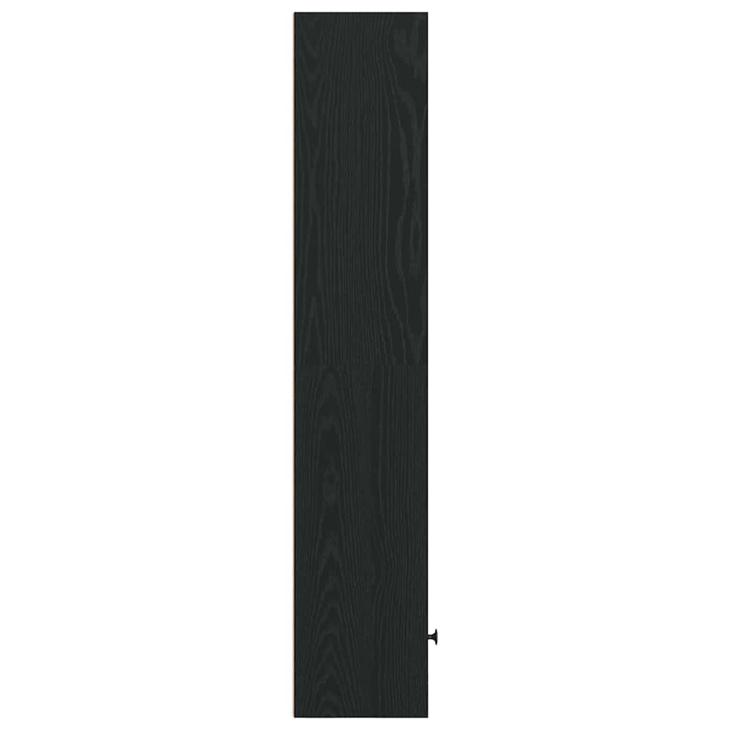 Βιβλιοθήκη Μαύρη Δρυς 31x24x127 εκ. Κατασκευασμένο ξύλο - Pakobazaar