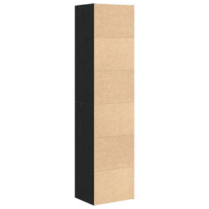 Βιβλιοθήκη Μαύρη Δρυς 31x24x127 εκ. Κατασκευασμένο ξύλο - Pakobazaar