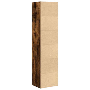 Βιβλιοθήκη Καπνιστή Δρυς 31x24x127 εκ. από Επεξεργασμένο Ξύλο