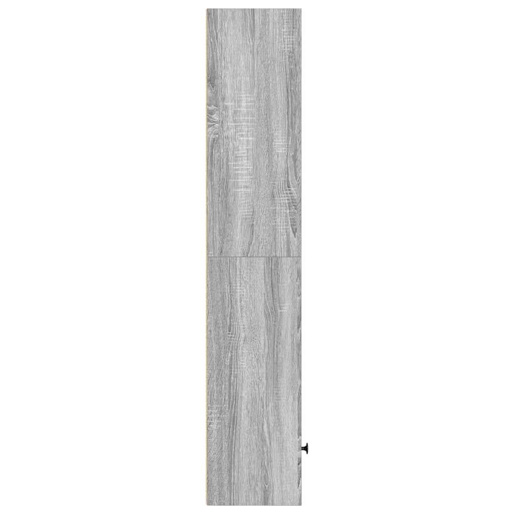 Βιβλιοθήκη Γκρι Sonoma 31x24x127 εκ. από Επεξεργασμένο Ξύλο