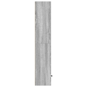 Βιβλιοθήκη Γκρι Sonoma 31x24x127 εκ. από Επεξεργασμένο Ξύλο