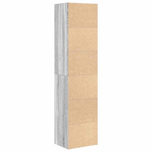 Βιβλιοθήκη Γκρι Sonoma 31x24x127 εκ. από Επεξεργασμένο Ξύλο