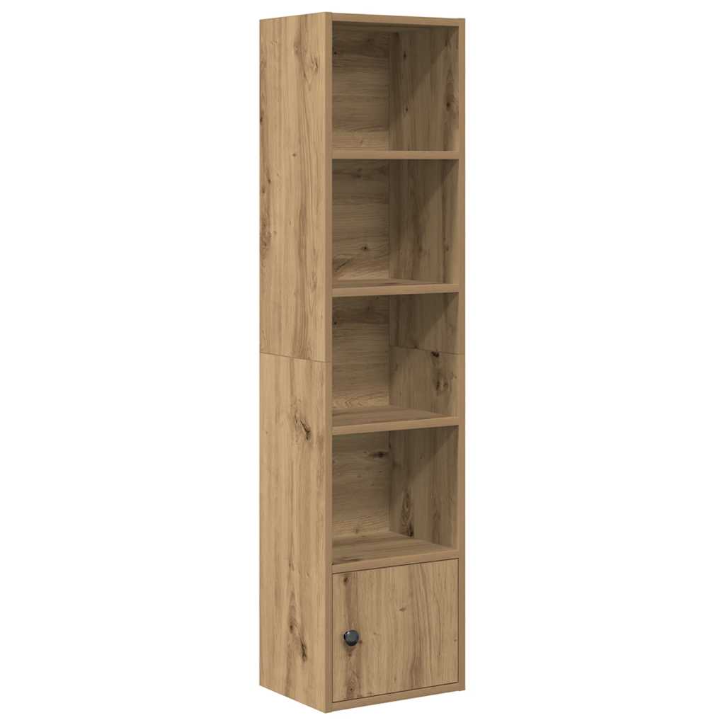Βιβλιοθήκη Αρτισιανή Δρυς 31x24x127 εκ. Επεξ. Ξύλο - Pakobazaar