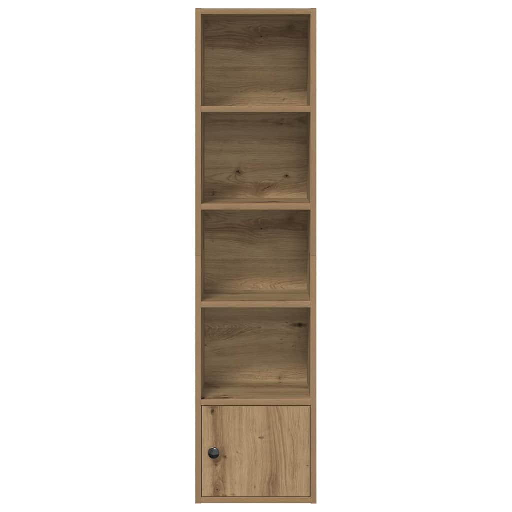 Βιβλιοθήκη Αρτισιανή Δρυς 31x24x127 εκ. Επεξ. Ξύλο - Pakobazaar