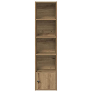 Βιβλιοθήκη Αρτισιανή Δρυς 31x24x127 εκ. Επεξ. Ξύλο - Pakobazaar