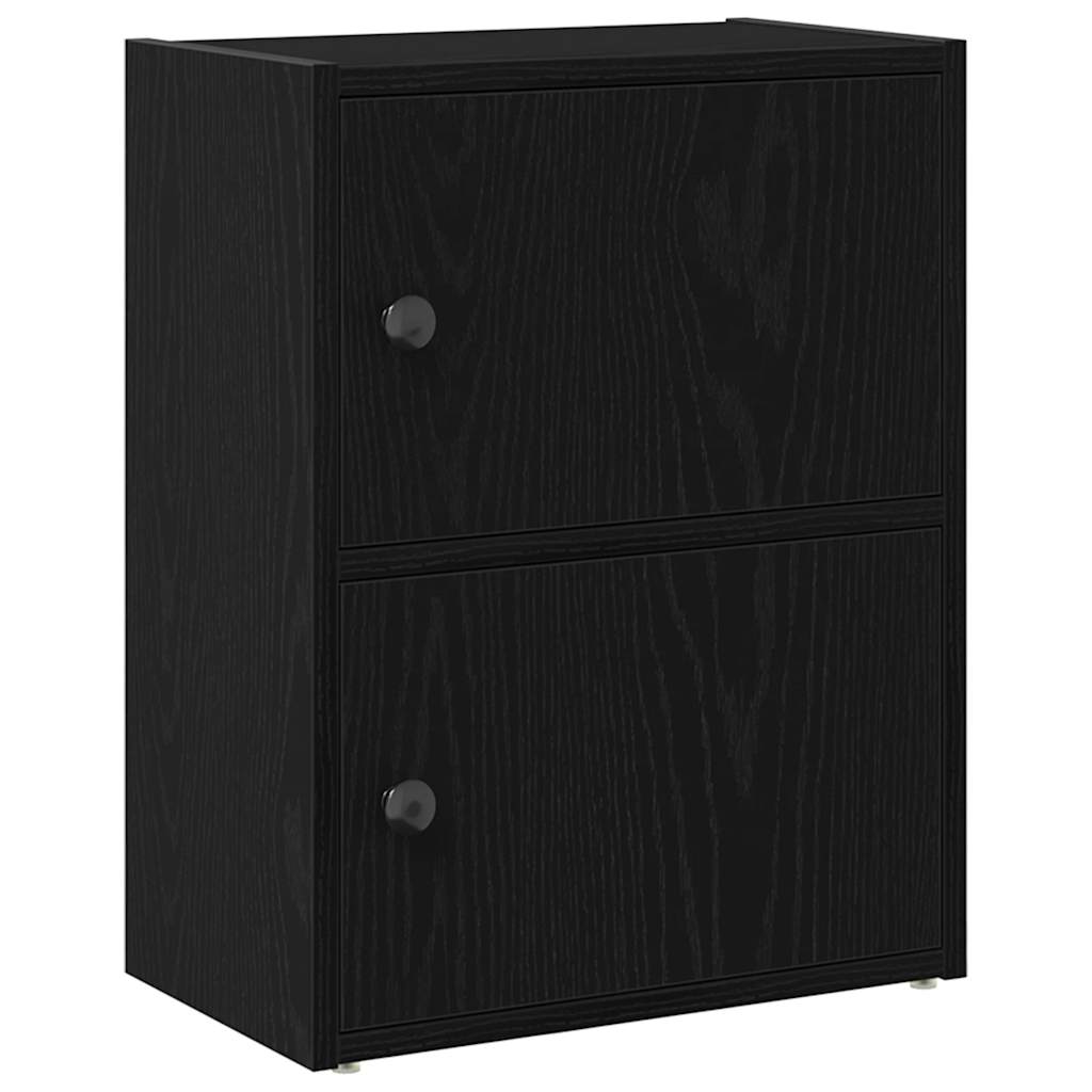 Βιβλιοθήκη Μαύρη Δρυς 40x24x52 εκ. Κατασκευασμένο ξύλο - Pakobazaar