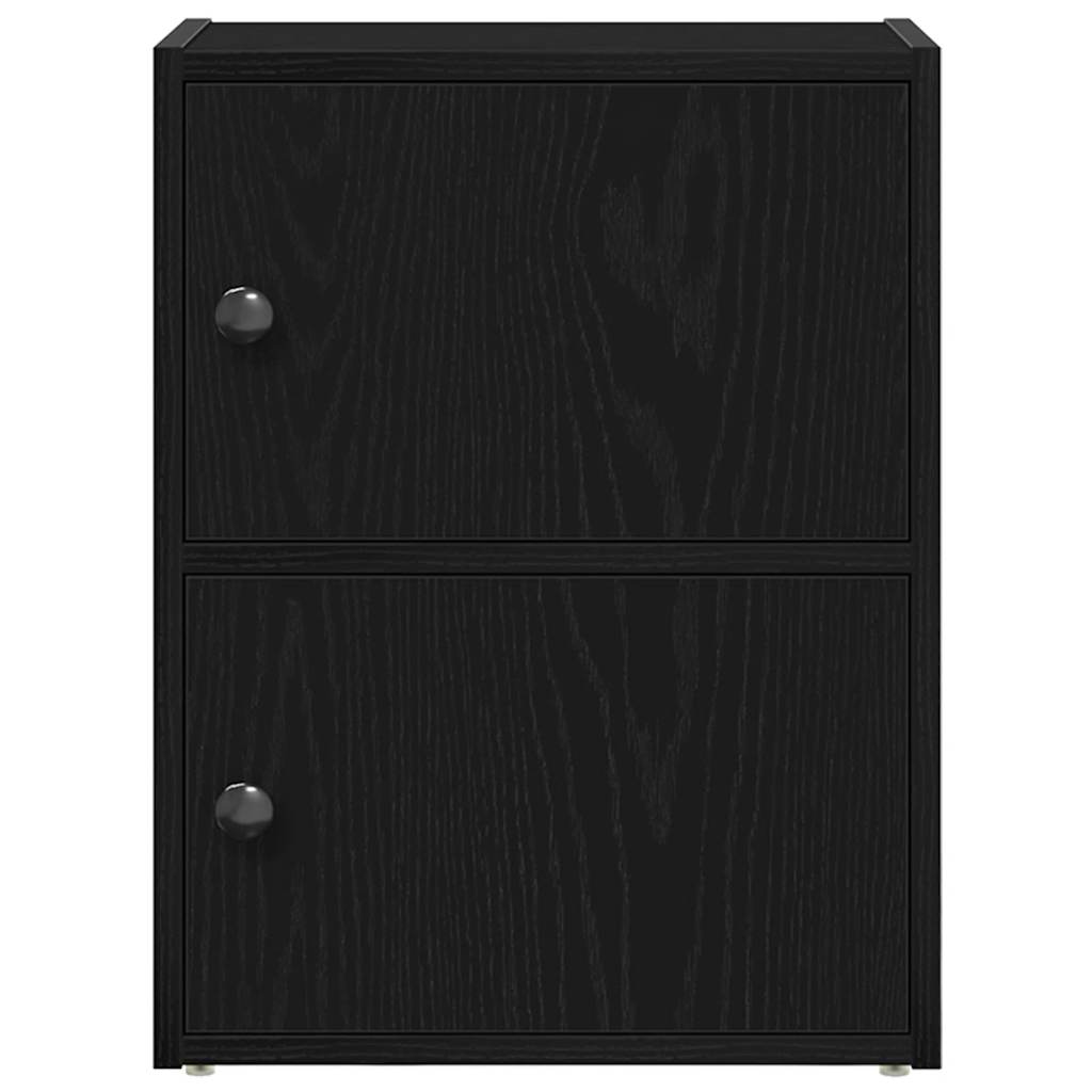Βιβλιοθήκη Μαύρη Δρυς 40x24x52 εκ. Κατασκευασμένο ξύλο - Pakobazaar