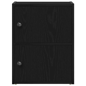 Βιβλιοθήκη Μαύρη Δρυς 40x24x52 εκ. Κατασκευασμένο ξύλο - Pakobazaar