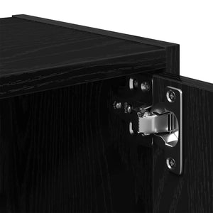 Βιβλιοθήκη Μαύρη Δρυς 40x24x52 εκ. Κατασκευασμένο ξύλο - Pakobazaar