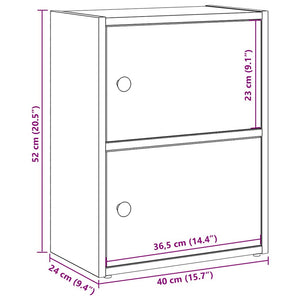Βιβλιοθήκη Sonoma Δρυς 40x24x52 εκ. από Επεξεργασμένο Ξύλο