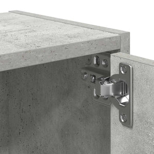 Βιβλιοθήκη Γκρι Σκυροδέματος 40x24x52 εκ. Επεξεργ. Ξύλο - Pakobazaar